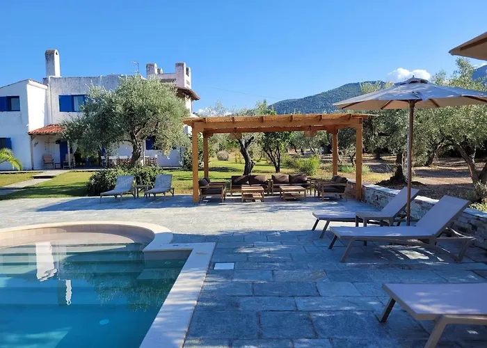 Beachfront House In Olive Grove Holiday home Arkitsa